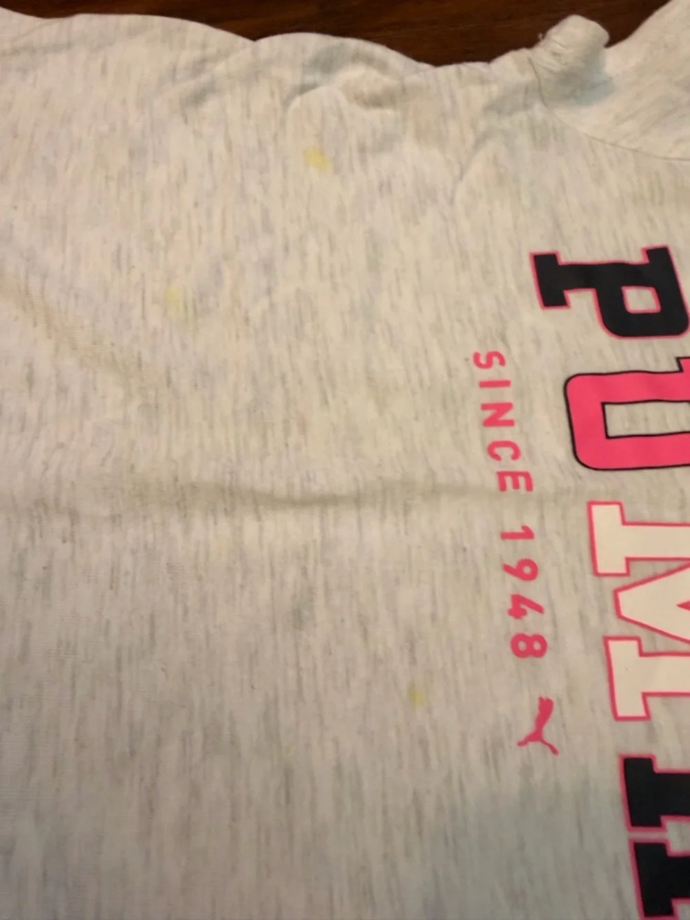 Puma Hot Pink Girls' Tee with Black Logo Tag - Picture 7 of 7
